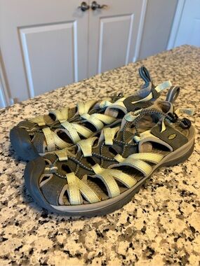 Keen Women’s Olive Green and Yellow Sport Sandals